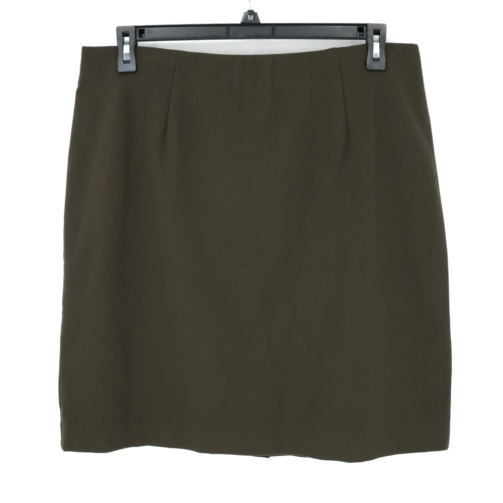 J Jill Skirt Womens Large Dark Green Stretch Knit Short Pencil Pull On Career